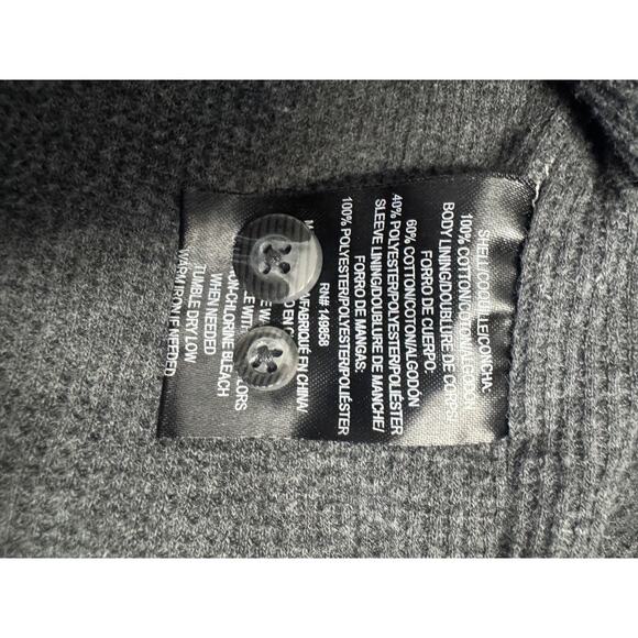 Voyager Shirt Men's Large Flannel Red Black Plaid Button Up Thermal Shacket L - Picture 7 of 10